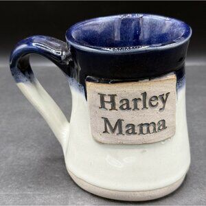 Harley Mama Stoneware Pottery Glazed Coffee Mug Cup